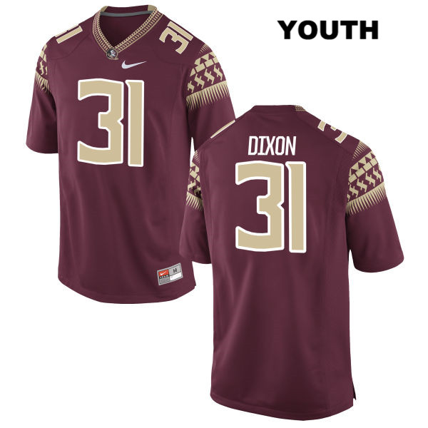 Youth NCAA Nike Florida State Seminoles #31 Kris Dixon College Red Stitched Authentic Football Jersey ZOW2869FO